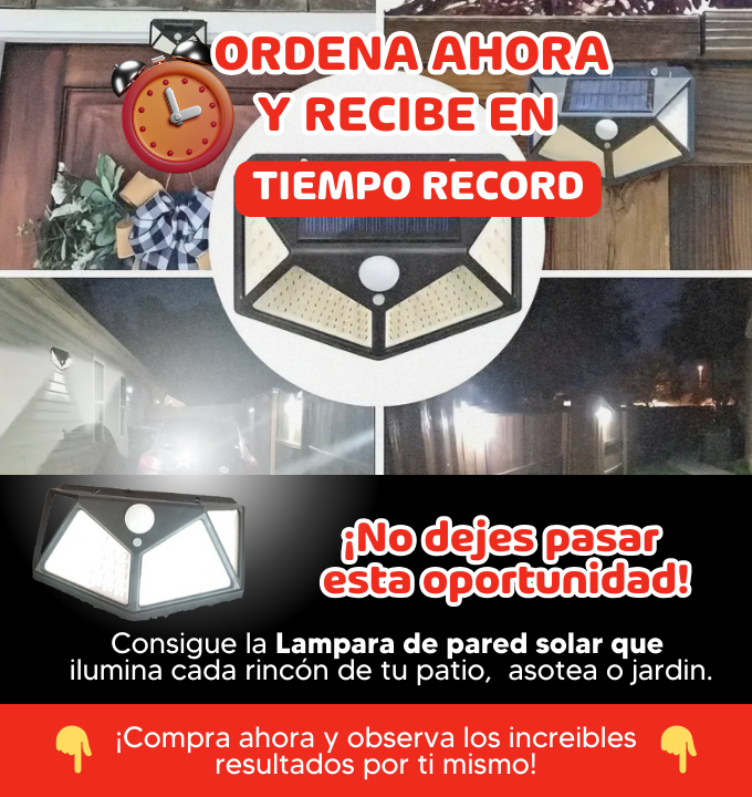 Lamparas de pared solar