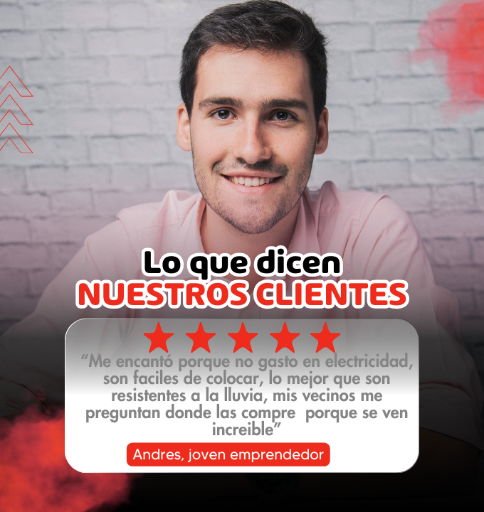 luz led solar navideña